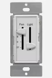 Enerlites (17001-F3) Slide Fan and Light Control 2.5A Single Pole 120V, 60HZ, 10