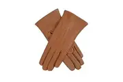 Dents Womens Cashmere Lined Touchscreen Leather Gloves in Cognac