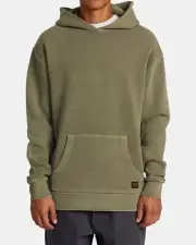 New Mens RVCA Long Sleeve Hoodie Sweatshirt DAYSHIFT Forrest Green XL HEAVY RARE