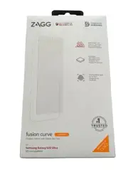V1-N ZAGG Fusion Curve Hybrid Screen Protector for Galaxy S22 Ultra - Clear
