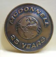 McDonnell Aircraft Company 25 Year Coin 1939-1964