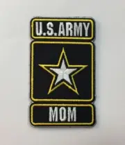 US ARMY STAR MOM PATCH Iron / Sew-on Patch 4" X 2.5" approx.