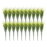 20Pcs Artificial Grass Plants, 14.6" Plastic Fake Lavender Greenery, Yellow