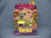 NIB Spin Master Zoobles Spring to Life Azoozia Collection Edna #093 Raffa #094