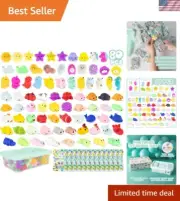 Non-Toxic 80 Pack Mochi Toys - Ideal Kids Birthday Party & Gift Event Favors