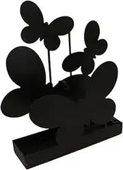 Outdoor Fly Coil Holder,Creative Stainless Steel Coil Holder with Butterflies Design - Portable Lightweight Fly Repeller Accessory for Bedroom and Dining Room