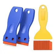3Pack Plastic Blades Scraper Tool Sticker Removal Scraper2226
