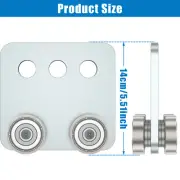 2Pcs 4 Wheel Trolley Rollers Trolley Assembly Rollers Kit Sliding Door suqKp