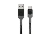 Bonelk USB-A to USB-C 1.2M Charge Sync Braided Cable For Phones Hubs PC Grey