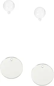BESPORTBLE 2 Sets Betta Fish Training Mirror with Floating Ball Design Double Sided Aquarium Accessory Decorative Fish Tank Mirror for Betta Tank Supplies