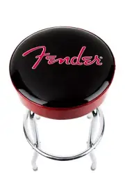 NEW - Fender Red Sparkle Logo 30" Barstool - BLACK/RED SPARKLE