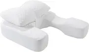 ROYALAY U-Shaped Side Sleeper Pillow with Arm Hole, Shoulder Relief Pillow