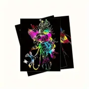 [50pcs Magic Scratch Paper Kit] 50pcs Magic Scratch Paper with 5pcs Bamboo Pens