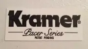 Kramer Pacer Series Black Waterslide Headstock Decal