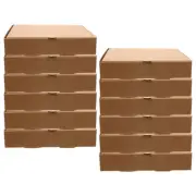 12 Pcs Mini Pizza Box Container Small Boxes Corrugated Paper Cases