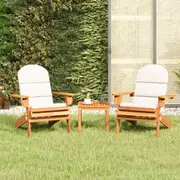 Outdoor Lounge Set Adirondack Chair Set with Table Solid Wood Acacia vidaXL