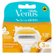 Gillette Comforglide Coconut Plus Olaz For 5 Blade Razor 3 Pack
