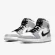 NIKE AIR JORDAN 1 MID 男休閒鞋-白灰-554724092 US7 白色