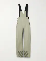 [Loro Piana] Loro Piana - Bia Grosgrain-trimmed Wool-blend Salopettes - Light green - medium medium Green