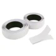 White Hook and Loop 3/4 wide Fabric Tape Roll Self Adhesive 40 inch Fastener