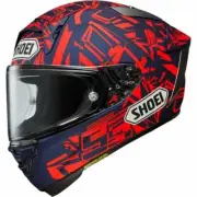 SHOEI X-Fifteen MARQUEZ DAZZLE TC-10 Red Bule Full Face Helmet Size : M, L, XL