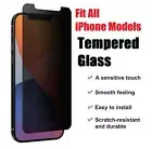 Fit iPhone 16 15 14 13 12 11 Pro Xs Max 7 8 Plus Privacy Glass Screen Protector