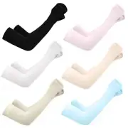 UV Protection Arm Sleeves Men Women Cooling Sun Sleeves Arms Multicolor