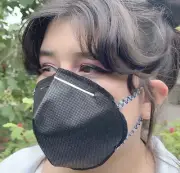(15Pieces Pack) Cotton Reusable Face Mask Black Fashion Washable Masks Unisex