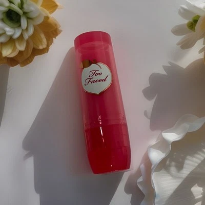 Too Faced, Lipbalm Peach Bloom, Rasberry Flush, 0.15oz/4.5g
