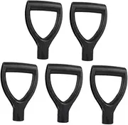 SHINEOFI 5pcs Ergonomic D Shaped Shovel Handles for Comfortable Digging and Raking Durable and Lightweight Replacement Grips for Snow and Garden Tools