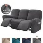 Velvet High Stretch Recliner Chair Cover Couch Slipcover Protector 1 2 3 Seater