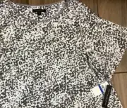 Donna Karan Sleep SET Size XL Modal Knit Short Sleeve Top / Elastic Waist Pant
