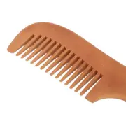 Peach Wood Beard Comb Home Salon Mellow Teeth Ergonomic Hair Detangling Comb ADS
