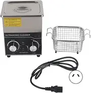 [Brilluxa] 2L Ultrasonic Cleaner, Stainless Steel Knob Adjust, Industrial Cleaning Machine, Jewelry Washing, Ultrasonic Cleaning Machine with Heating