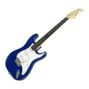 Karrera Bass 39 Inch Electric Bass Guitar 6 String Whammy Bar High Gloss Blue