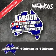 labour Sticker Australia Map Aussie Caravan RV Truck Decal Car Kangaroo Sticker