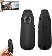 Razunoth Smart Mini HD Camera,Portable Pocket Tiny Body Cams with Back Clip,1080p HD Night Vision and Motion Detectionfor Cycling Home Office Security with Recording (Black)