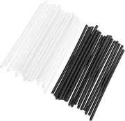 Milisten Guitar Fretboard Side Pillar Markers 40pcs 15mm Black White Kit for Acoustic Guitars Easy Install Remove