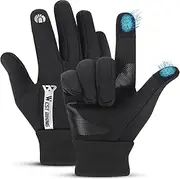 [West Biking] Children's Cycling Gloves - Winter Warm Gloves Children's Touchscreen Sports Gloves, 2-9 Years Non-Slip Riding Gloves Children Girls Boys Thermal Fleece Gloves Children