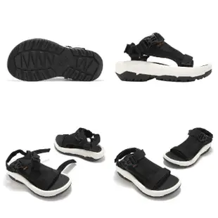 【TEVA】涼鞋 Hurricane Ampsole Volt 女鞋 黑 白 厚底 透氣 防滑 運動涼鞋 戶外鞋(1155030BKWH)