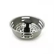 Stainless Kitchen Sink Drain Strainer Basket Stopper 3.2" Diameter Waster Plug