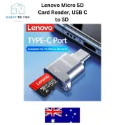 Lenovo Micro SD Card Reader, USB C to SD Card Reader, Type C TF Memory Card Read