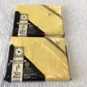 Vintage Pennys Fashion Manor Sheet Set Double Bed Flat/Fitted Old Gold 70’s NIP