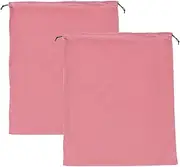 [uxcell] 2 Pack Dust Bags for Handbags, 19.3x23.7 Cotton Drawstring Storage Pouch Bag Dust Cover Storage Bags for Purses Shoes Boots Daily Travel Storage, Pink
