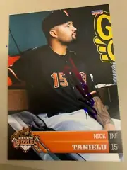Nick Tanielu 2018 Signed Fresno Grizzlies Team Card