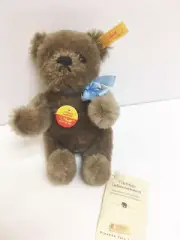 German Steiff Original Mohair 6" Jointed Stuffed Teddy Bear 030147 With Ear Tag