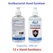 12 x 300ml Hand Sanitizer Instant Refresh Antibacterial Cleaner Moisturiser Germ