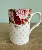 Stechcol Gracie Bone China Coffee Mug/Tea Cup Coastline Imports - Pink Roses