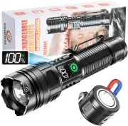 Linternas recargables de alta potencia de 2000 lúmenes, 2 modos alto/bajo