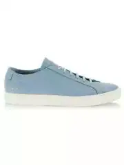 COMMON PROJECTS ORIGINAL ACHILLES LOW NUBUCK IN POWDER BLUE 2366 SIZE 12 EU 45